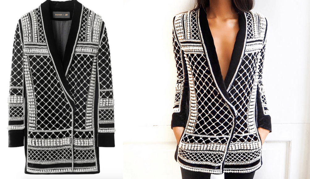 żakiet hm balmain w rzeczywistości instagram