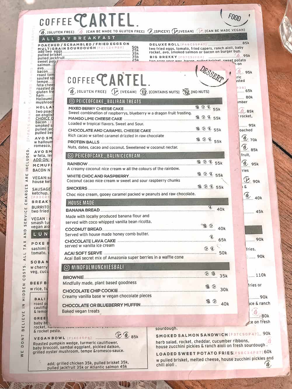 ceny bali 2019 coffee cartel