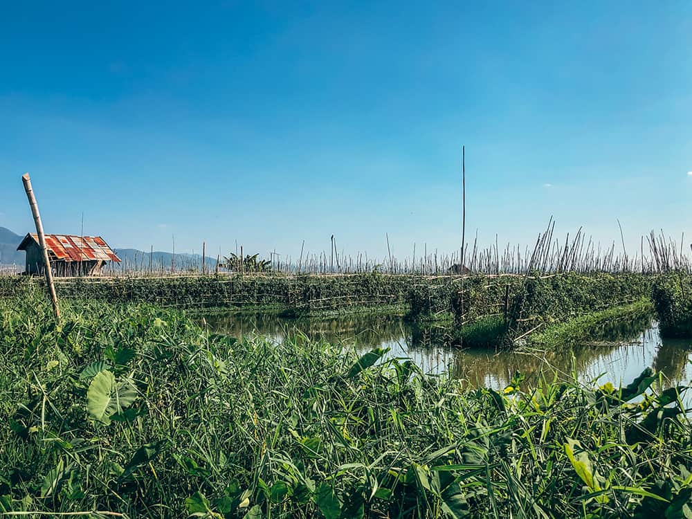 plan zwiedzania Inle ogród